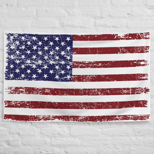 One-Sided USA Flag Banner