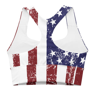 Longline USA Flag Sports Bra