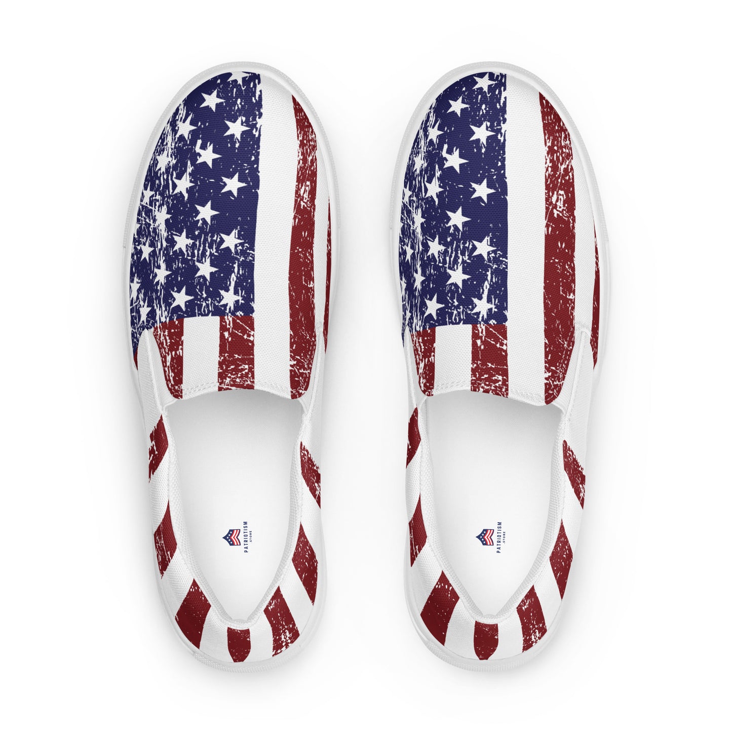 Men's USA Flag Slip-on Canvas Shoes