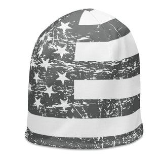 Gray USA Flag Beanie