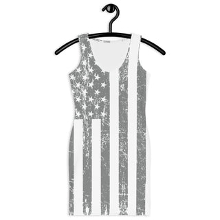 Gray USA Flag Dress