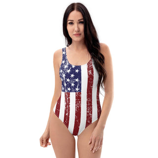 One-Piece USA Flag Swimsuit