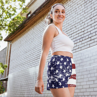 Women’s Athletic USA Flag Shorts