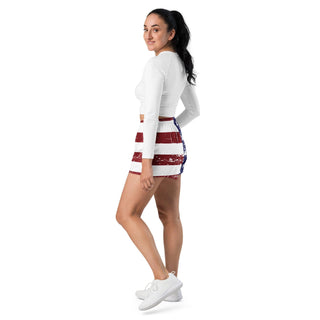 Women’s Athletic USA Flag Shorts