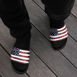 Men's USA Flag Slides