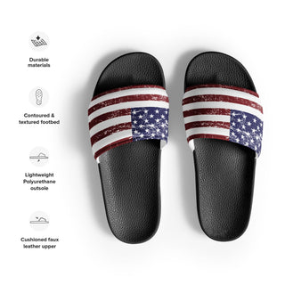 Men's USA Flag Slides