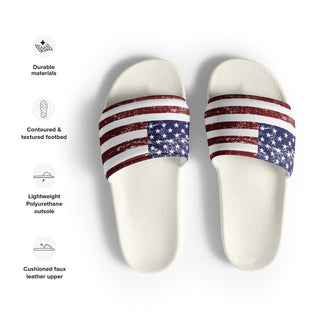 Men's USA Flag Slides